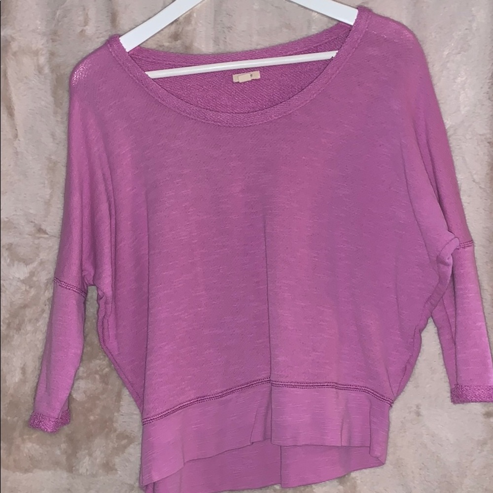 Pink cropped sweater